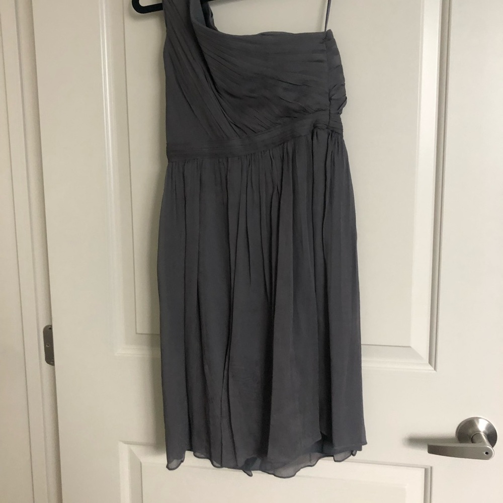 J Crew Silk Chiffon Dress - grey